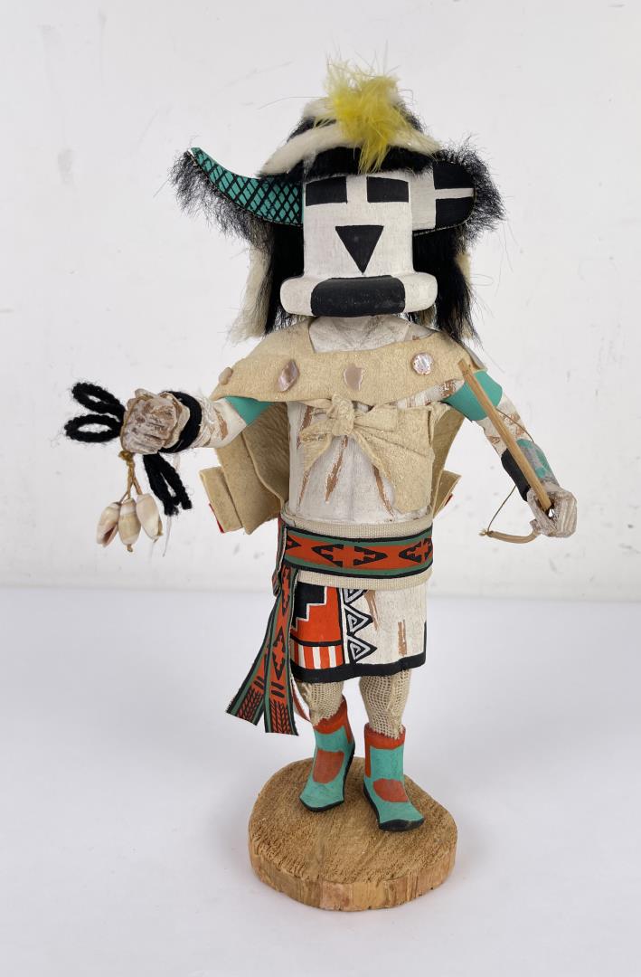 Hopi Indian Kachina Doll: Leo Lacapa. 13 1/4" tall. Sold as-is. Allard Auction Collection Inv: FREE 46840