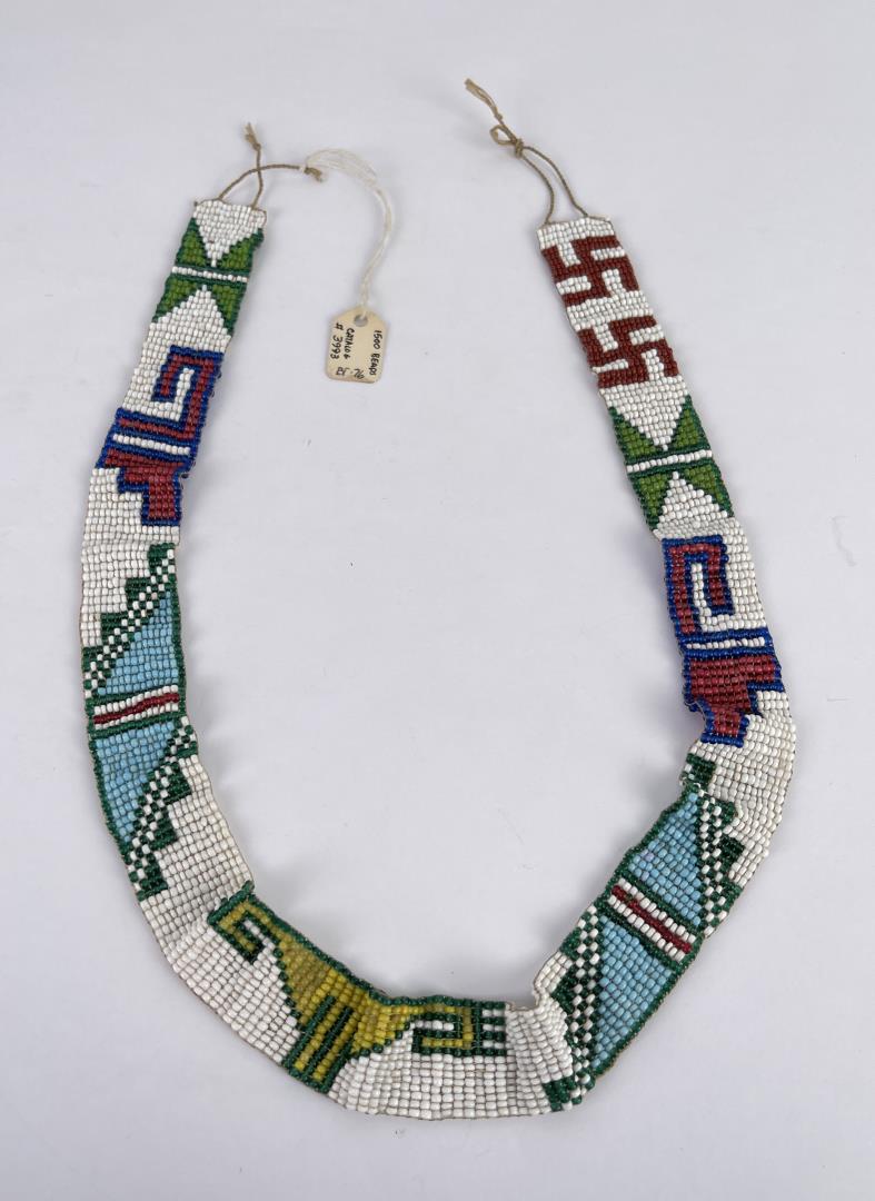 Native American Tewa Indian Choker Necklace: First half of the 20th Century. Nice old necklace Allard Auction Collection Inv: AX
