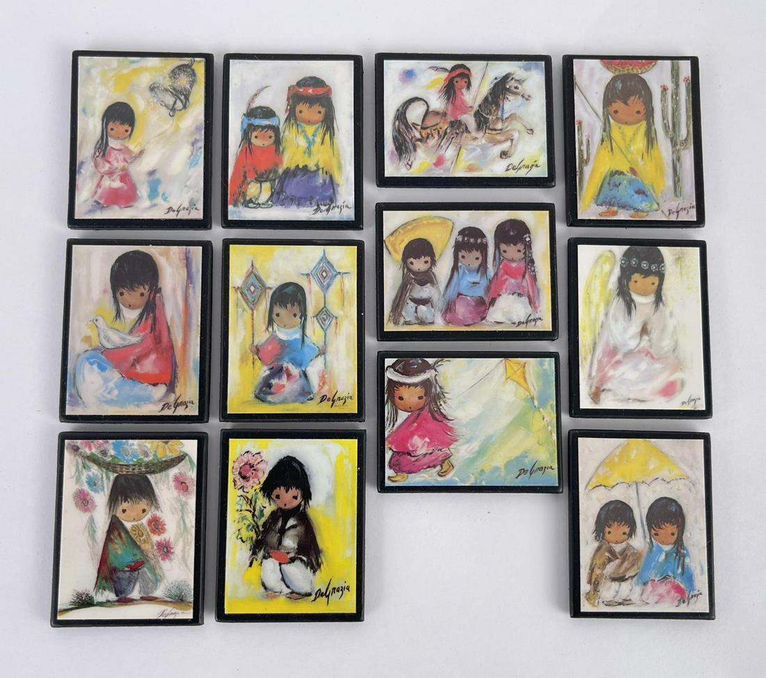 Collection of Ted Degrazia Magnets: Nice grouping. Allard Auction Collection Inv: AX