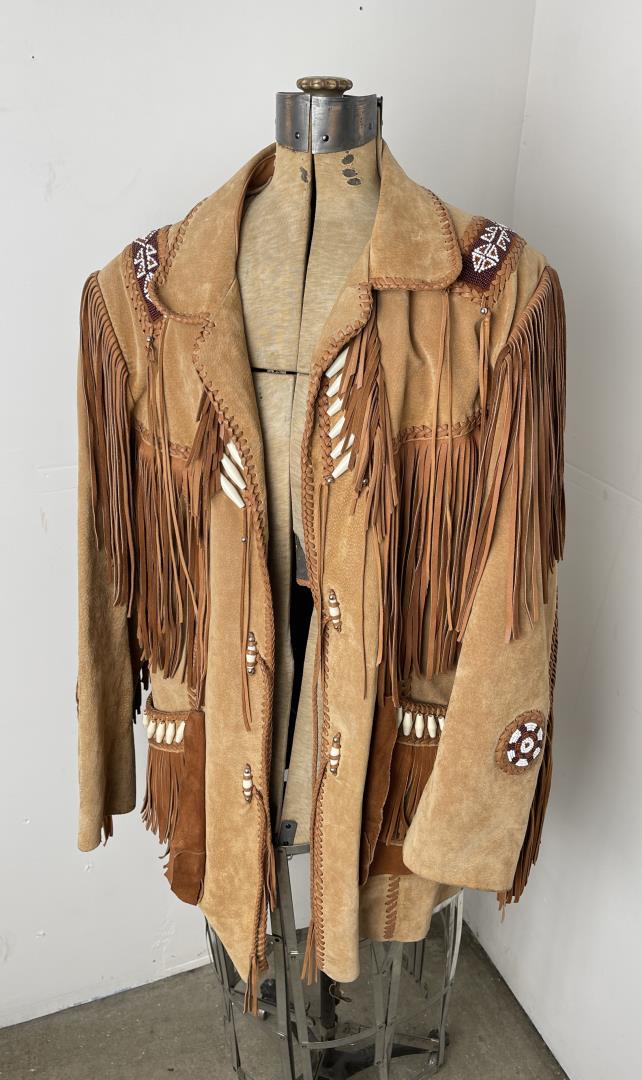 Echo Mountain Arturo Fringed Leather Jacket: Size 38. Very nice jacket beaded and fringed.