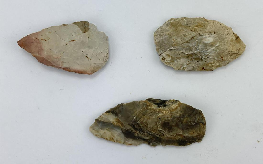 Ancient Indian Artifact Flint Knives: Nice grouping.