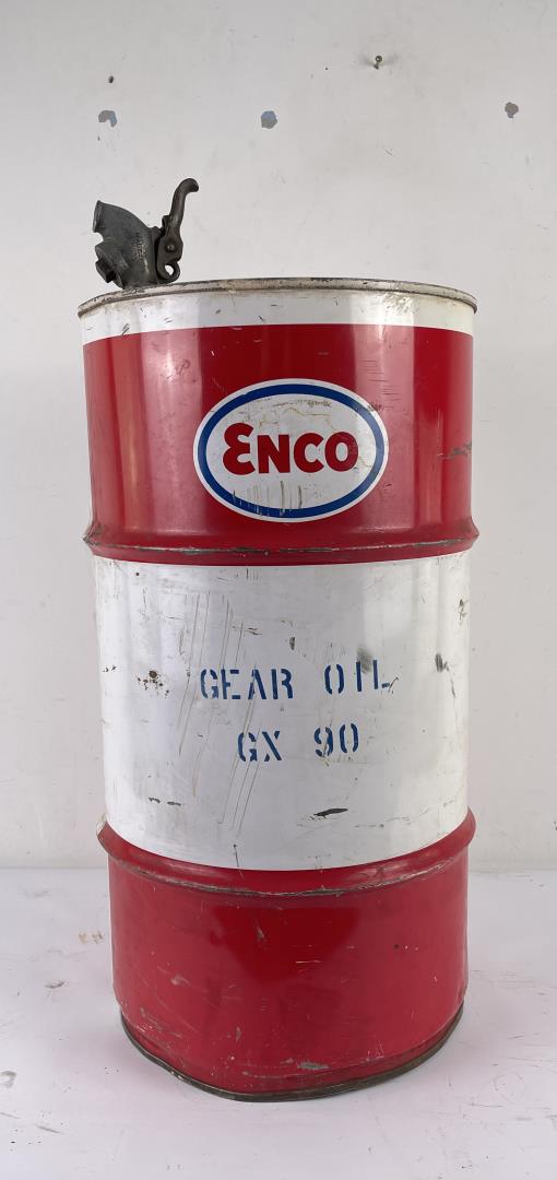 Enco Gear Oil Drum Barrel Can: Nice example.