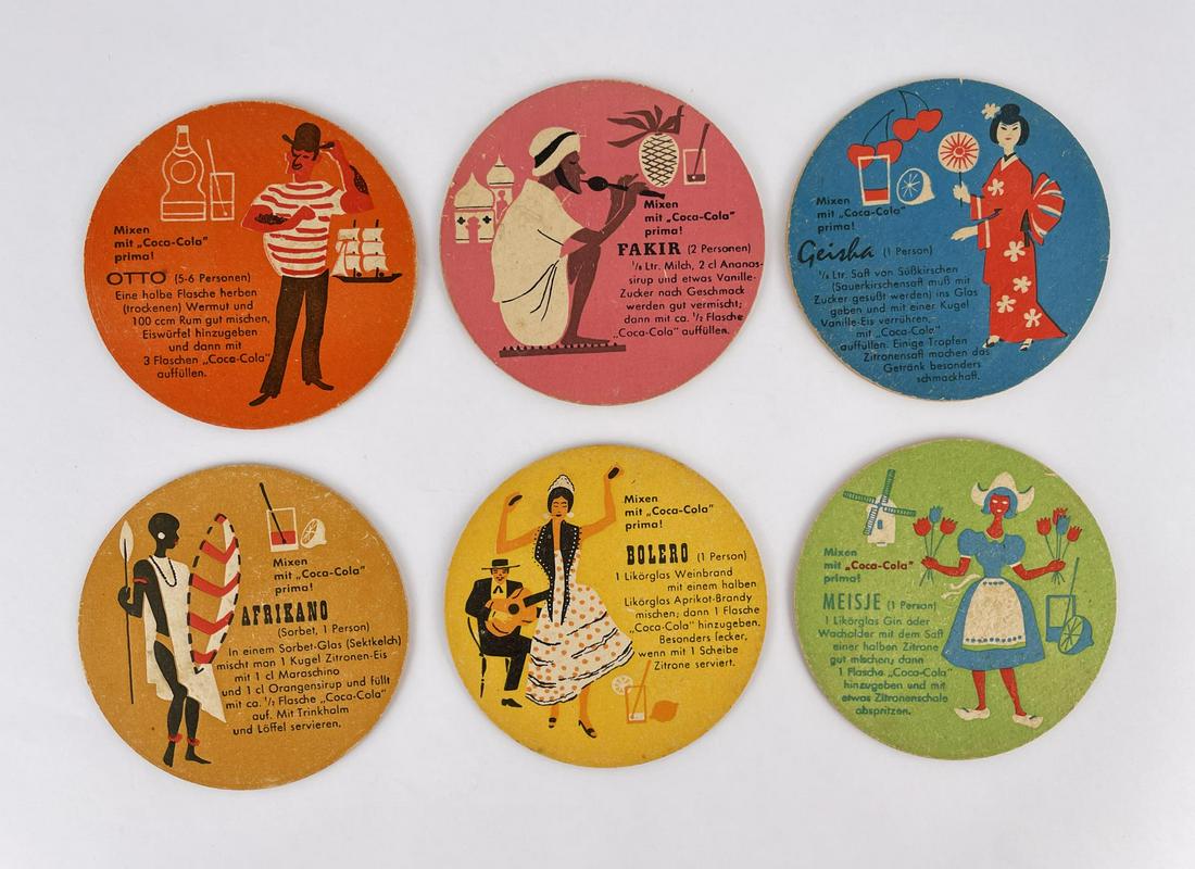 1960s German Coca Cola Coasters: Nice grouping.