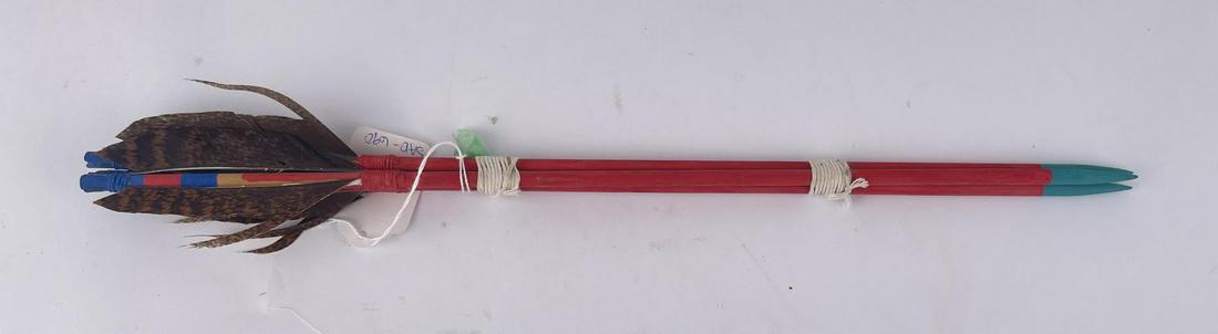 Hopi Indian Kachina Dance Arrows: 16 1/4" long. Allard Auction Collection Inv: SAD