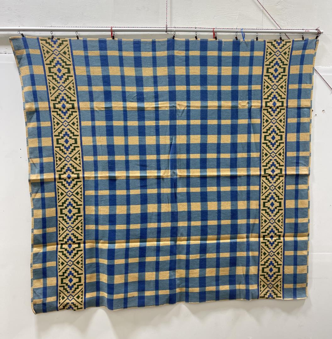 Antique Wool Camp Blanket: Nice old blanket. 67" by 69".