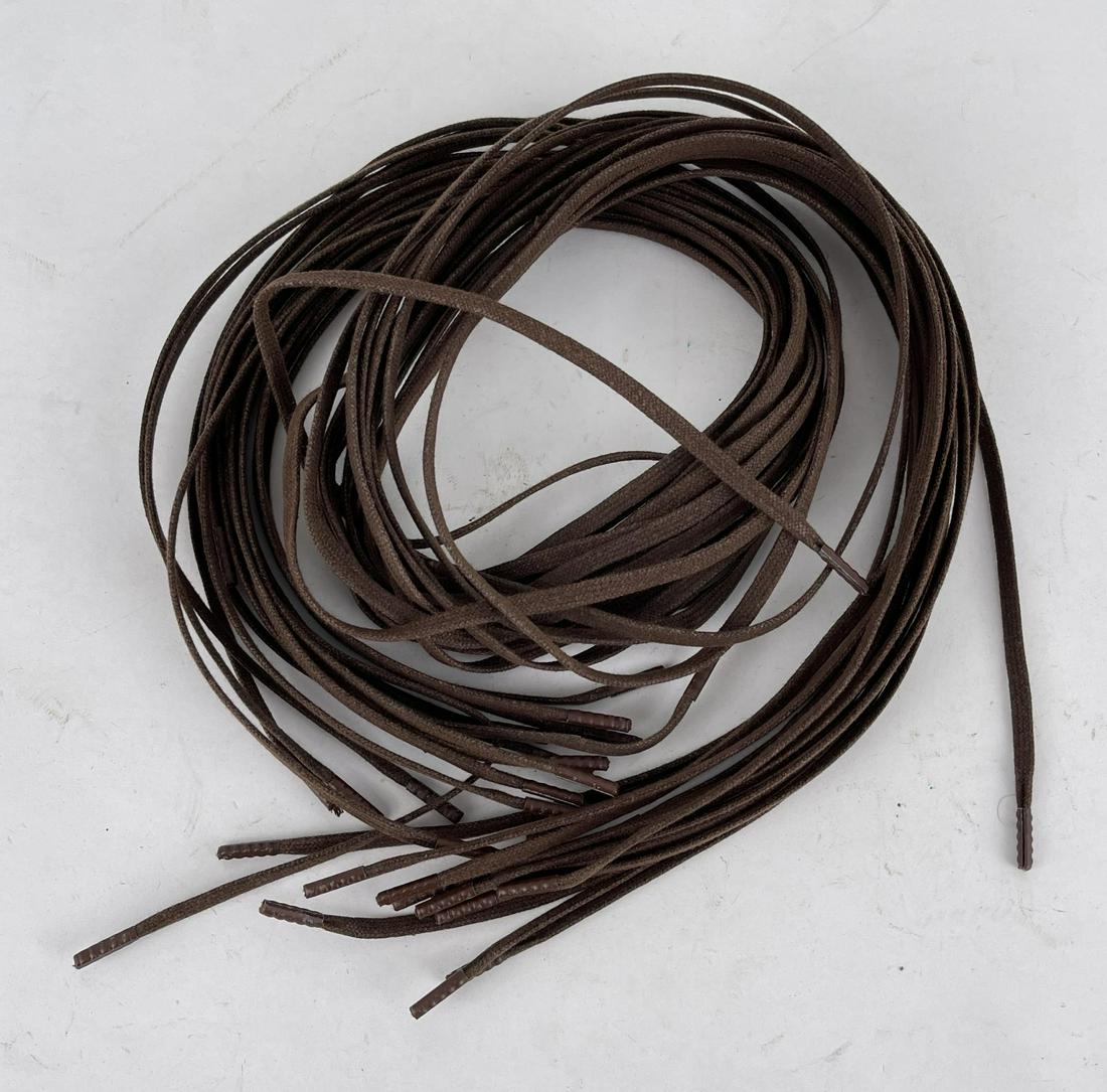 WW2 Wax Boot Laces for Combat Boots: 10 pairs.
