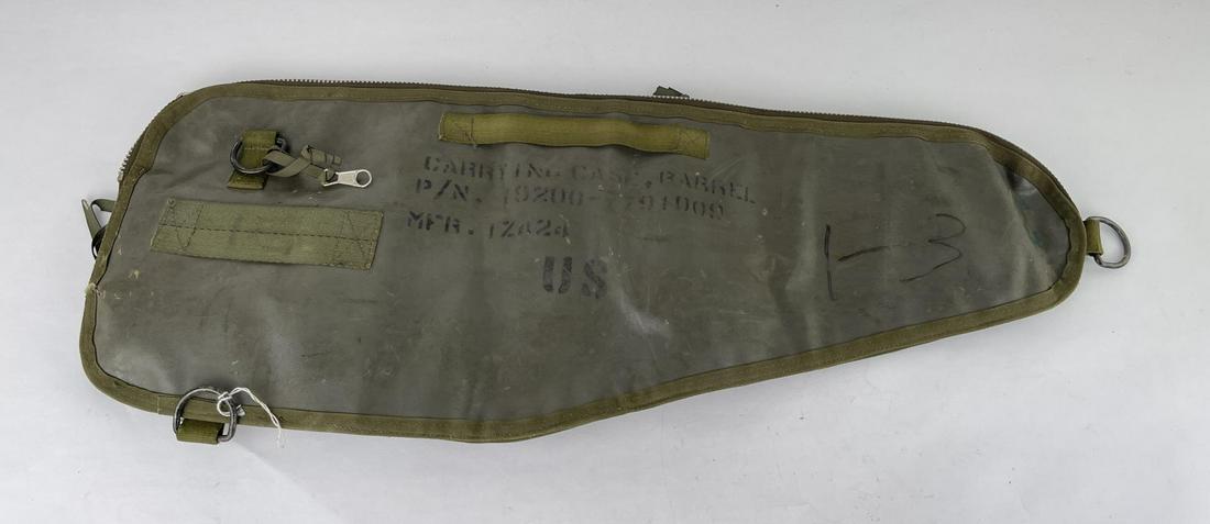 WW2 M16 Machine Gun Spare Barrel Bag w/ Sling: Nice example.