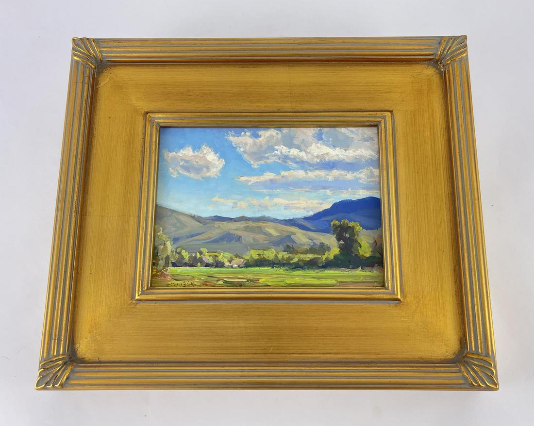 Taylor Lynde Not Wanting Day to End Oil on Board (1 of 5)