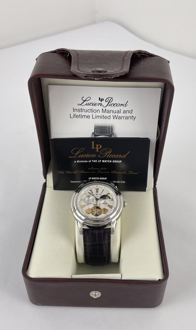 Lucien piccard shop moon phase watch
