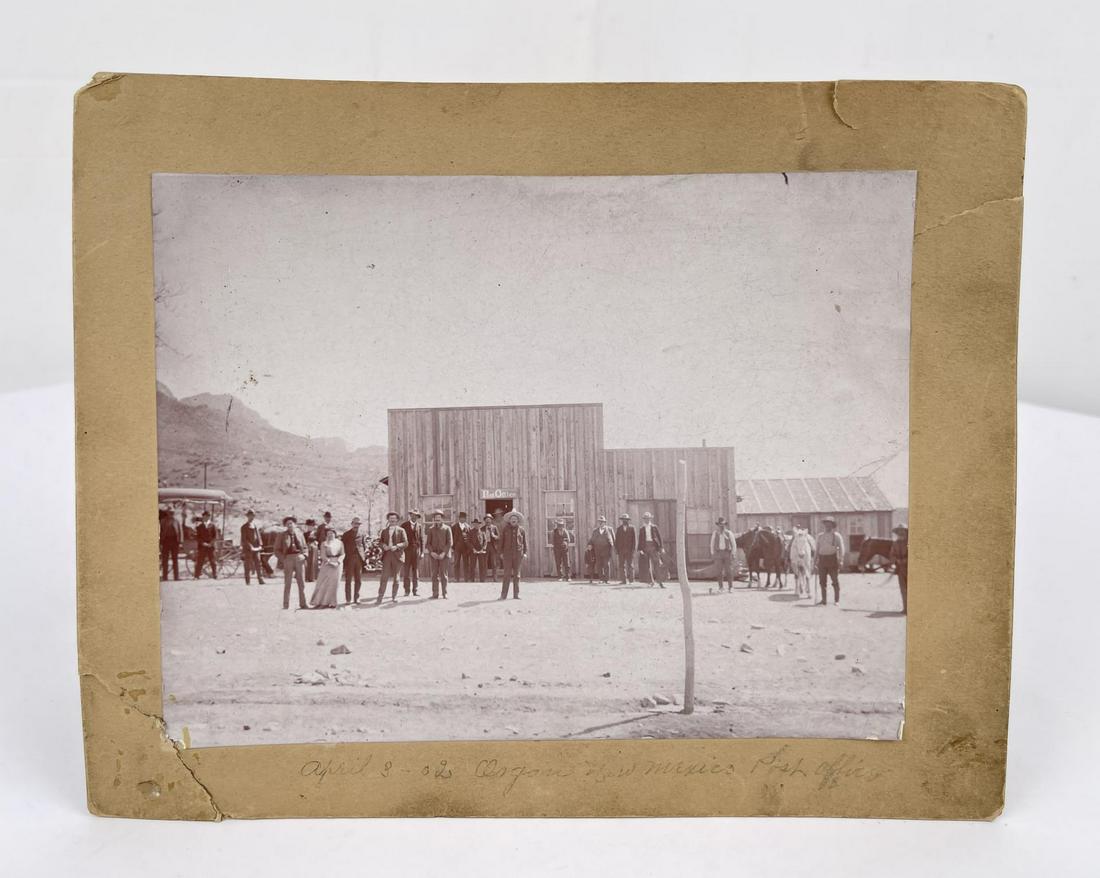 1902 Organ New Mexico Post Office Photo: 8" by 10". Nice early, rare image.