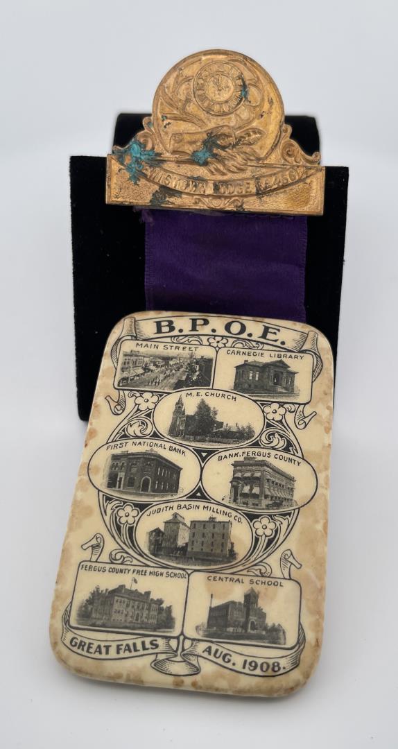 BPOE Elks Great Falls Montana Medal Badge (1 of 3)