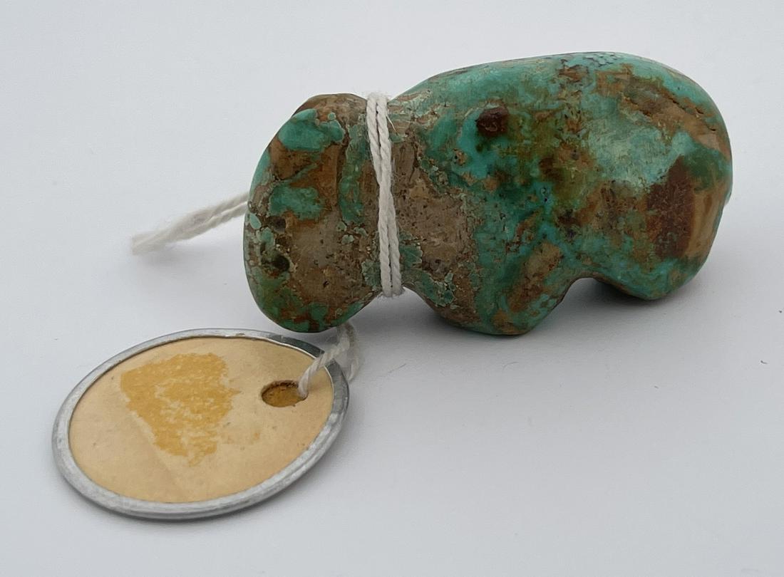 Zuni Indian Turquoise Bear Fetish (1 of 6)