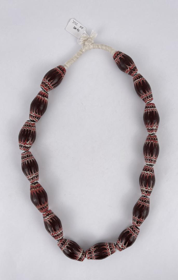 Clay Chevron Indian Trade Beads (1 of 8)
