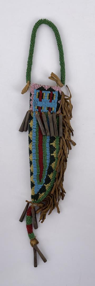 Ceremonial Beaded Plains Indian Knife Sheath (1 of 2)