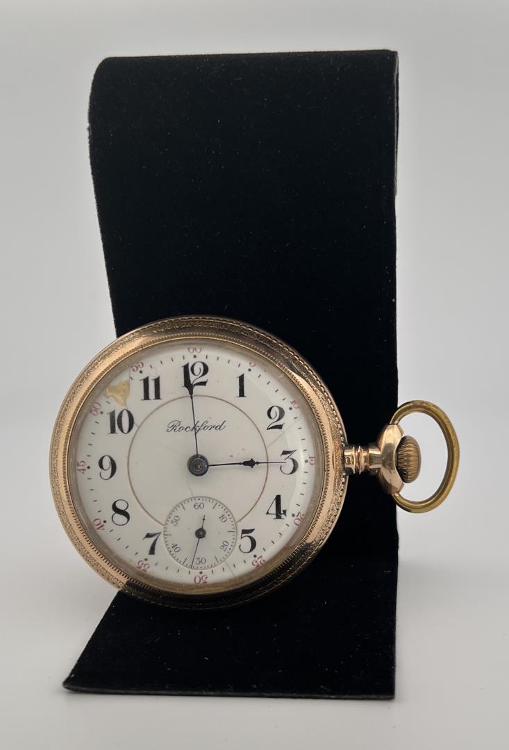 Rockford Railroad Pocket Watch: Nice old watch, running.