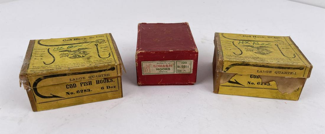 Group of Antique Cod Fishing Hooks: Made by A. Johnson Brooklyn New York.