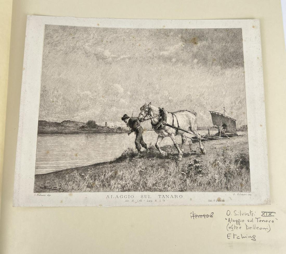 Hauling on the Tanaro Etching Silvestri Oreste (1 of 8)