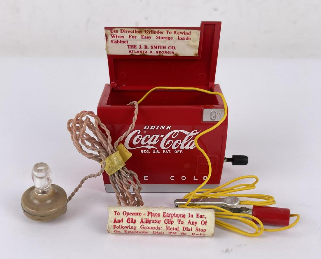1950s Coca Cola Crystal Radio: Unused and ready to rock and roll!