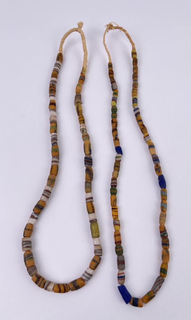 Antique Native American Indian Glass Trade Beads: Nice old sets of beads.