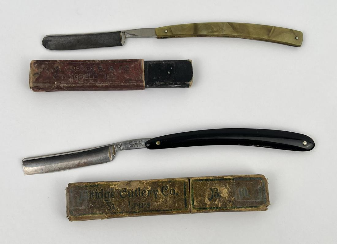 Pair of Antique Straight Razors Sep 30, 2022 Davis Brothers Auction
