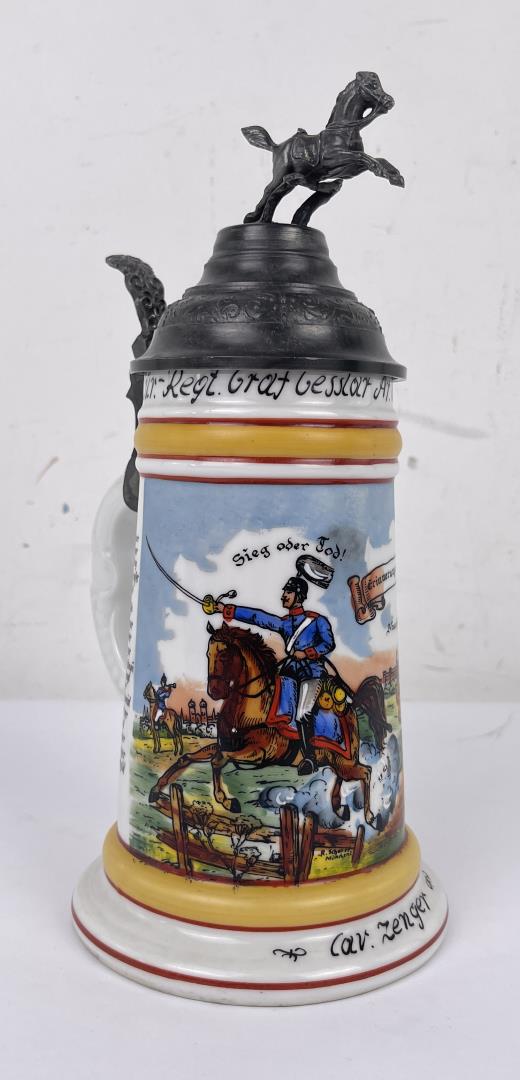 West German Regimental Lithophane Beer Stein (1 of 11)
