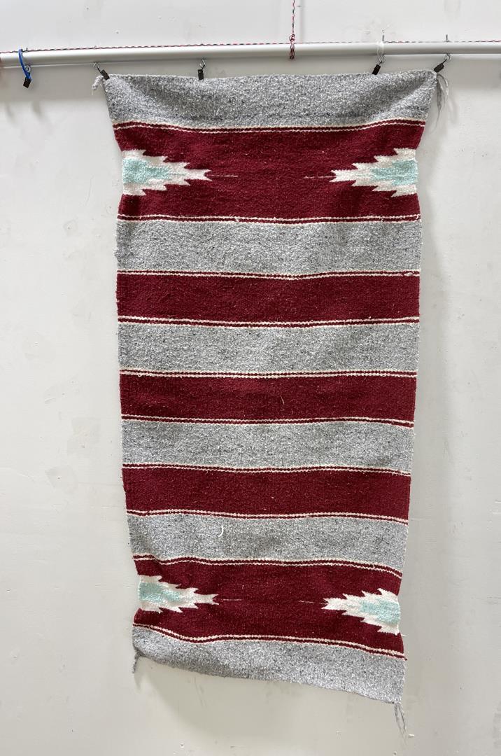 Southwest Mexican Indian Pattern Blanket Rug (1 of 8)