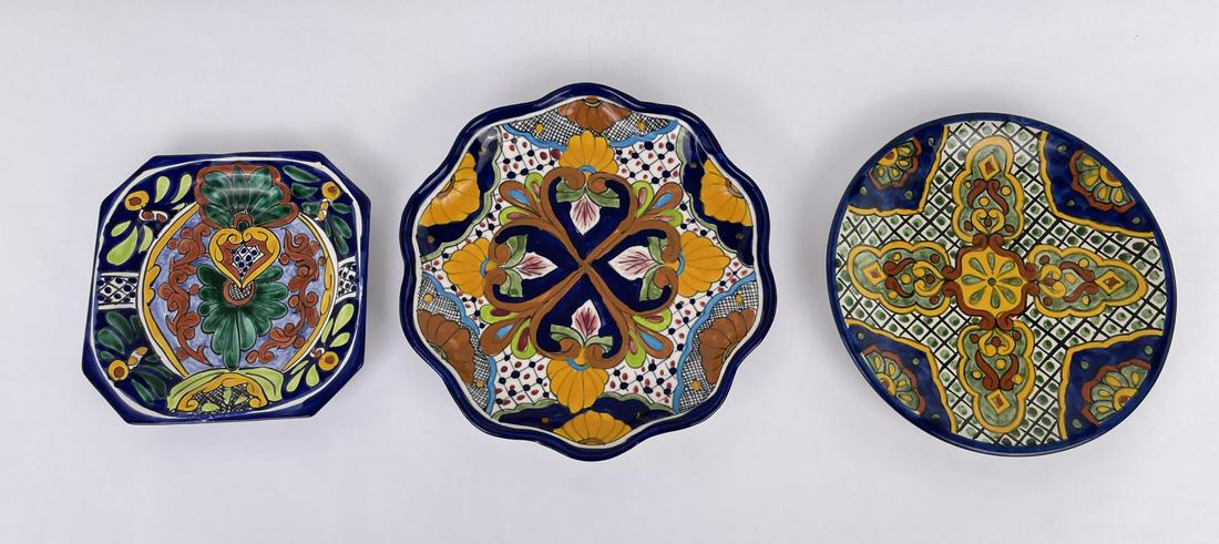 Group of Mexican Pottery Plates (1 of 10)