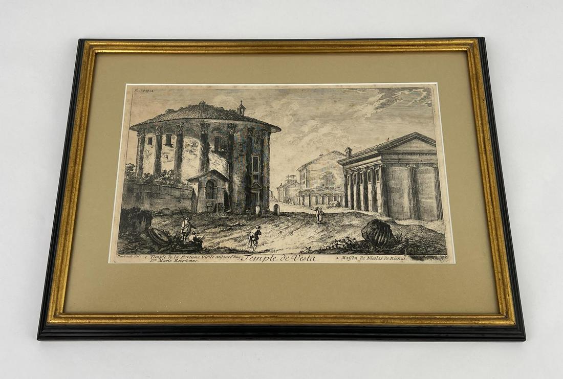 Giuseppe Vasi Temple De Vesta Engraving Etching (1 of 7)