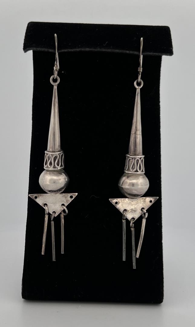 Taxco Mexico Sterling Silver Earrings (1 of 5)