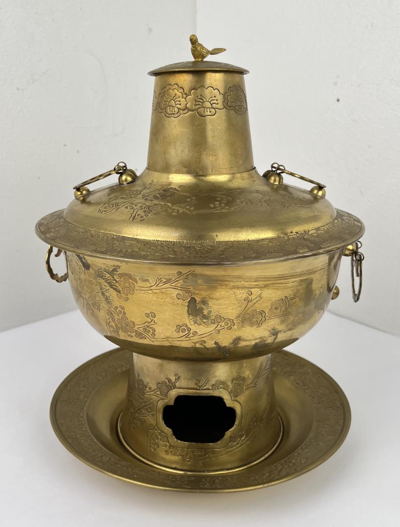 Korean Brass Hot Pot Cooking Pot (1 of 7)