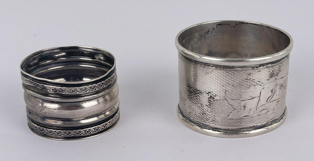 Pair of Sterling Silver Napkin Rings (1 of 8)