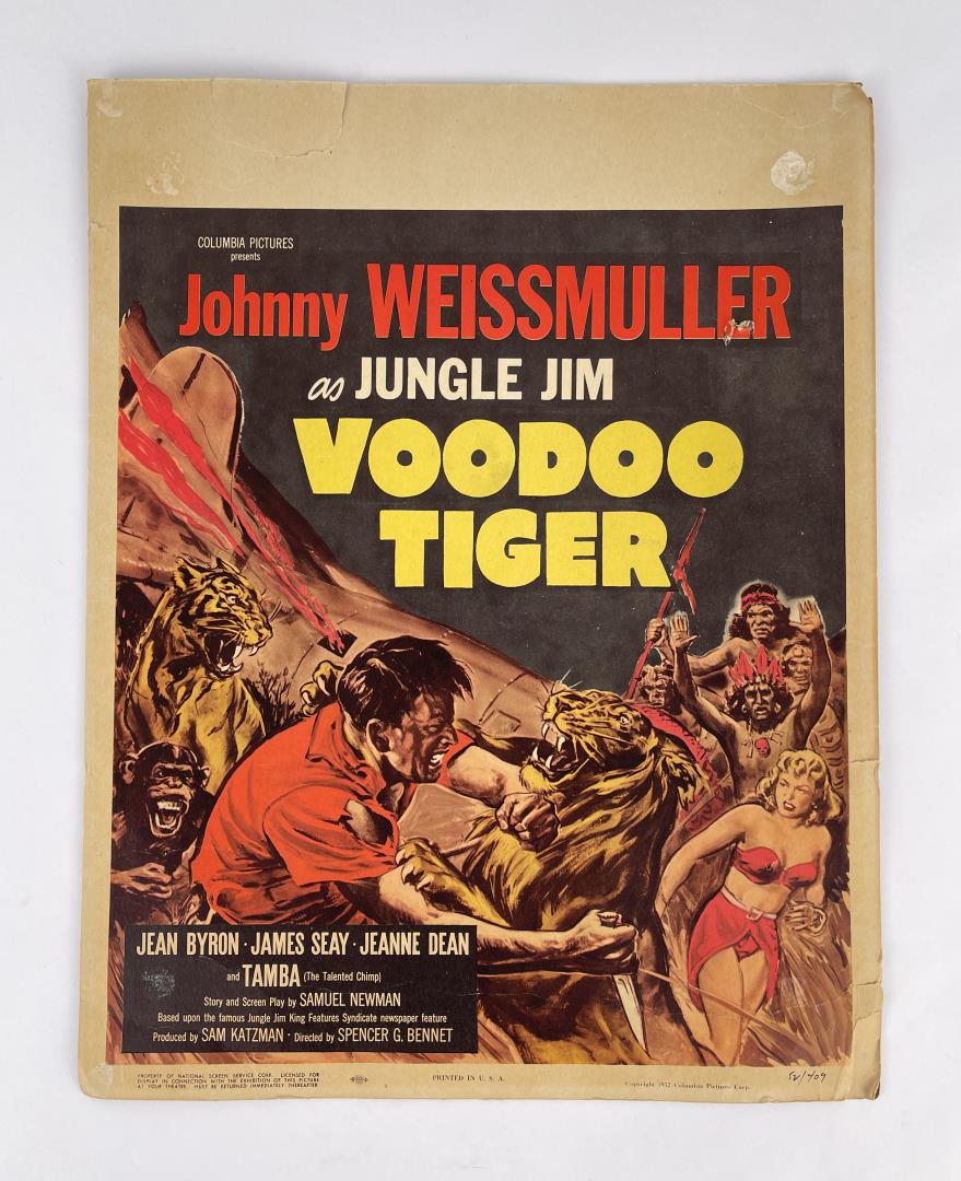 Johnny Weissmuller Jungle Jim Voodoo Tiger Poster (1 of 5)