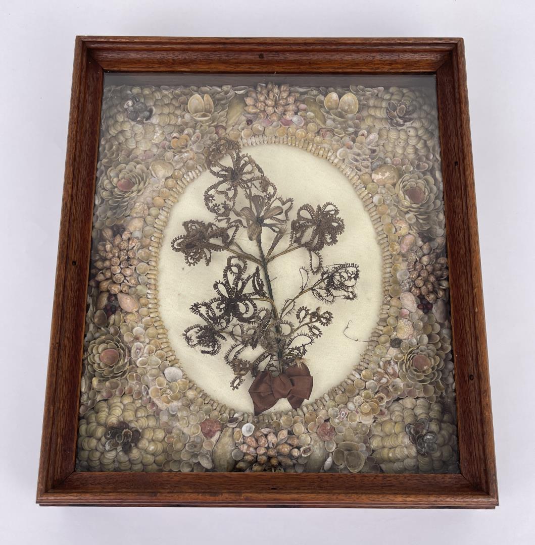 Victorian Sailors Valentine Hair Wreath (1 of 2)