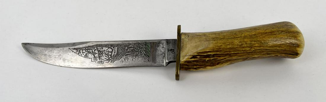 Solingen Germany Stag Horn Handle Knife (1 of 5)