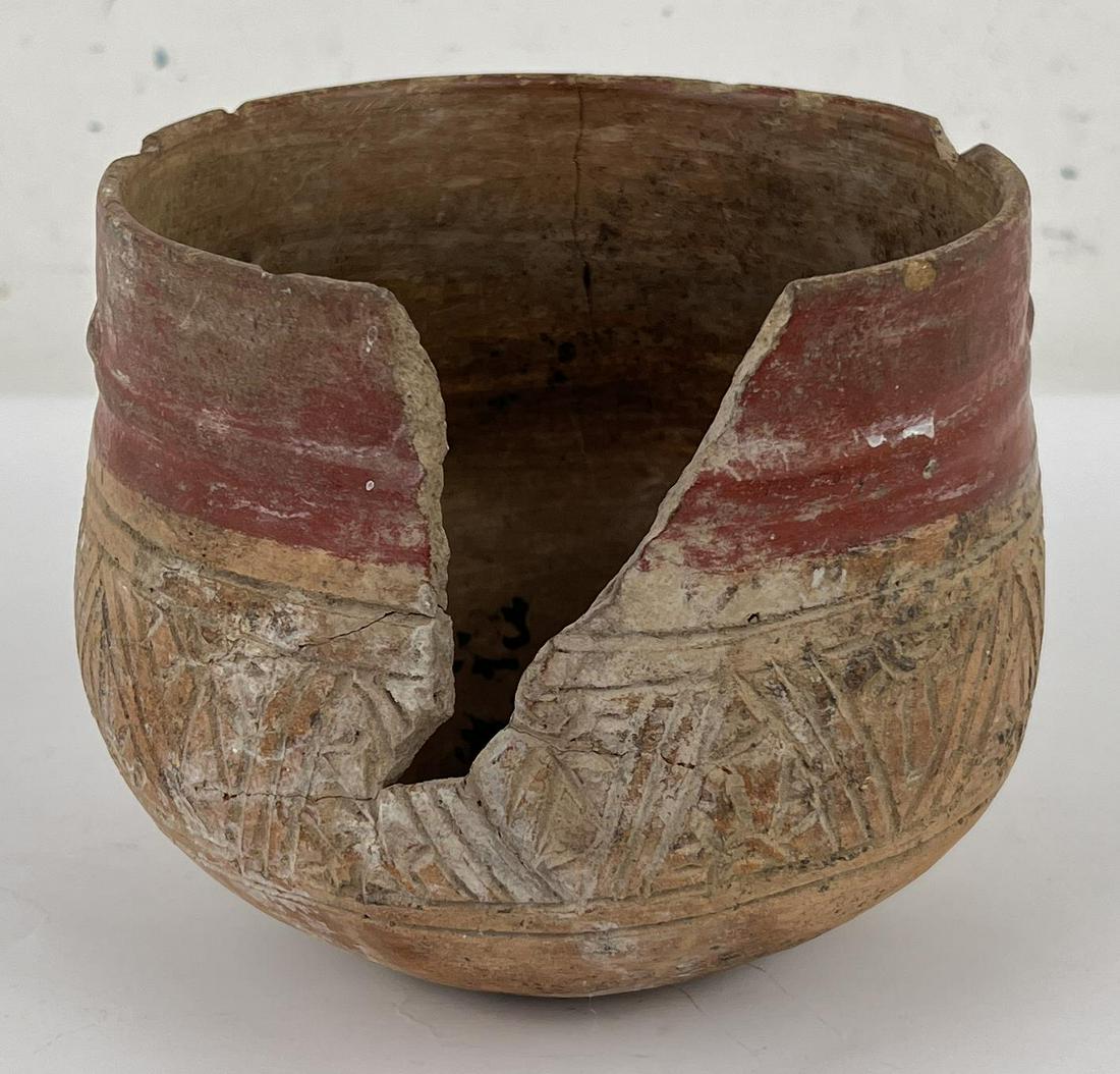Polychrome Pre Columbian Pottery Bowl Pot (1 of 6)