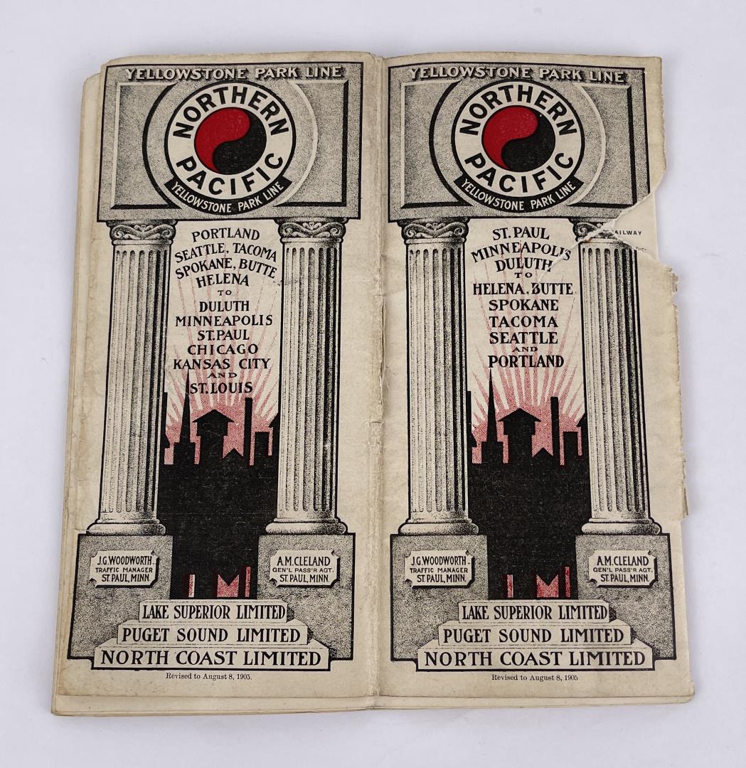 Northern Pacific Railroad Yellowstone Park Booklet (1 of 6)