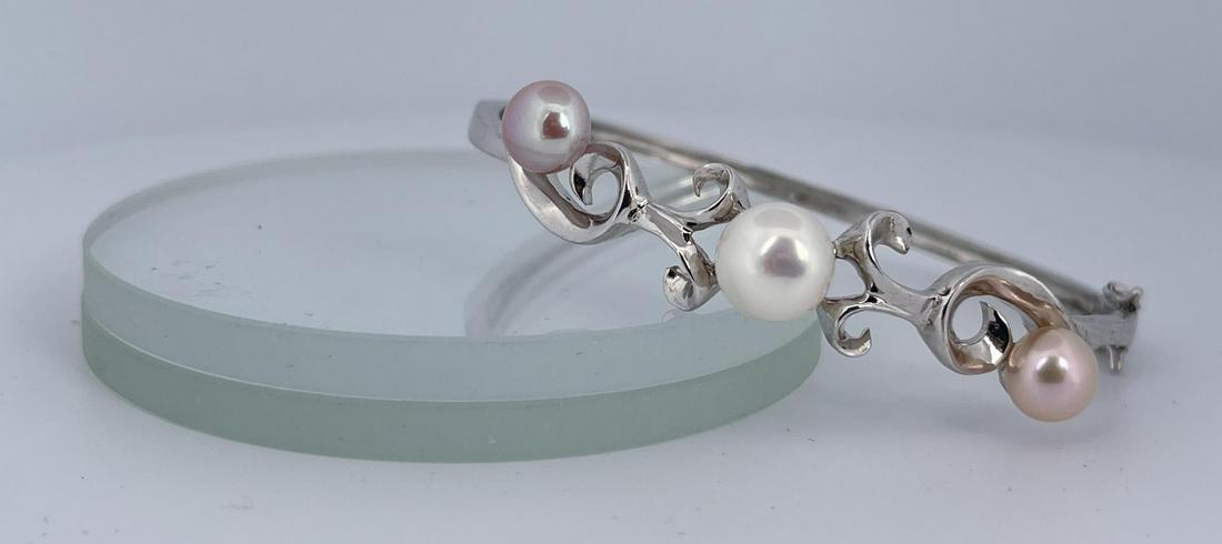 Sterling Silver Pearl Bracelet (1 of 8)