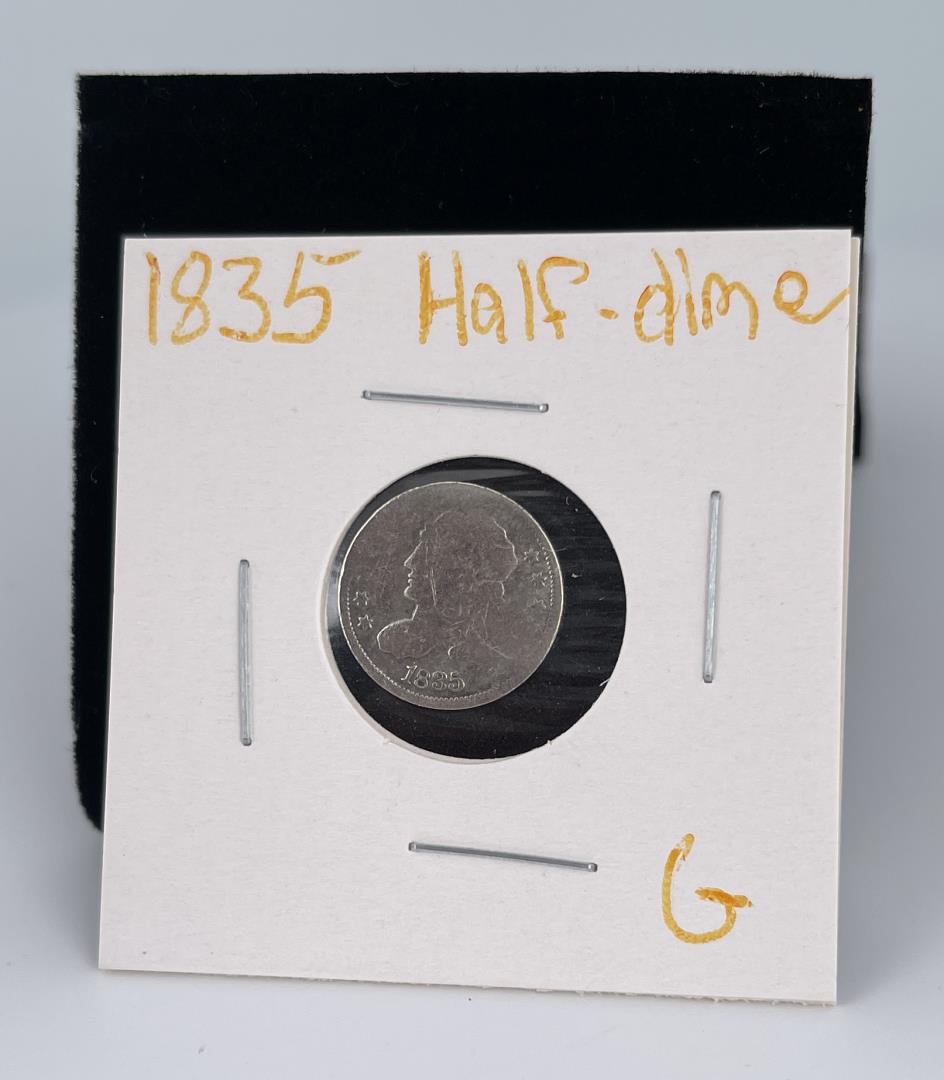 1835 Capped Bust Silver Half Dime (1 of 3)