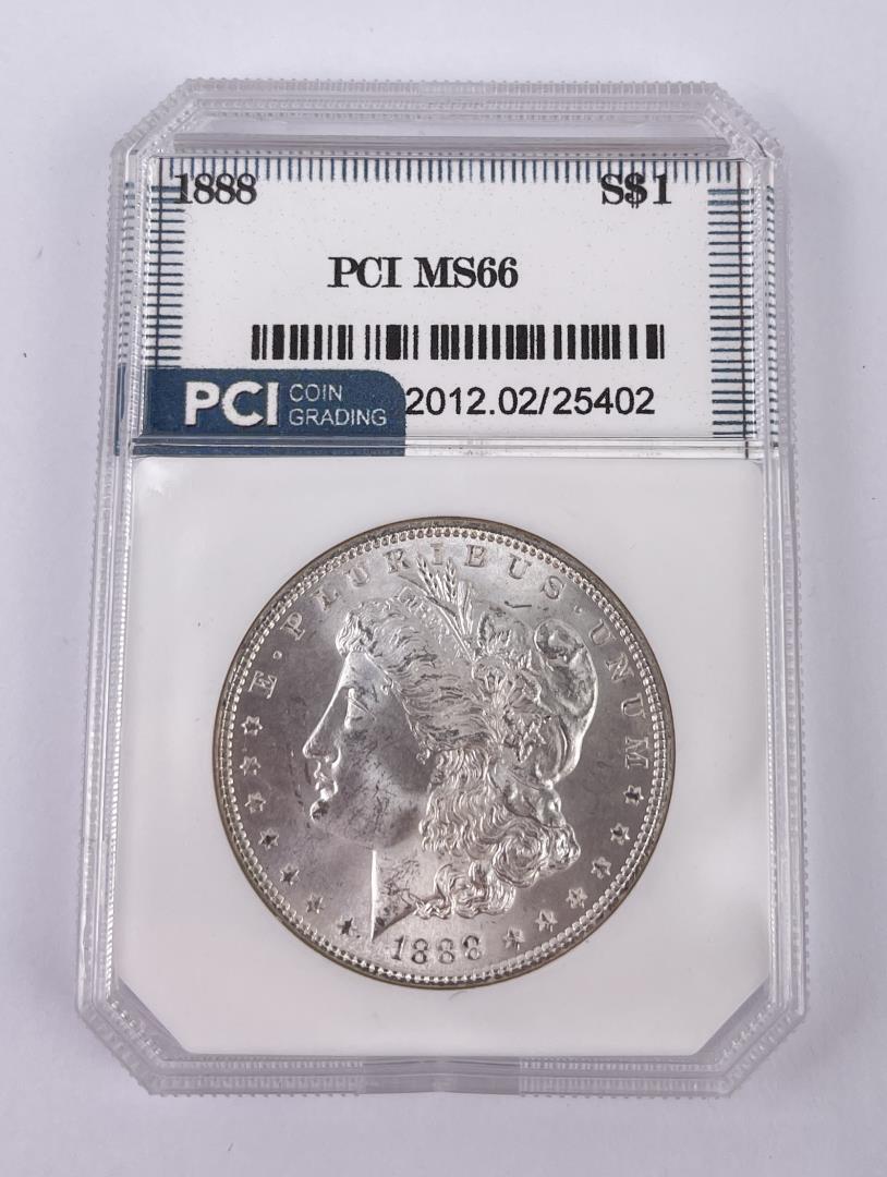 PCI MS65 1888 Morgan Silver Dollar (1 of 3)