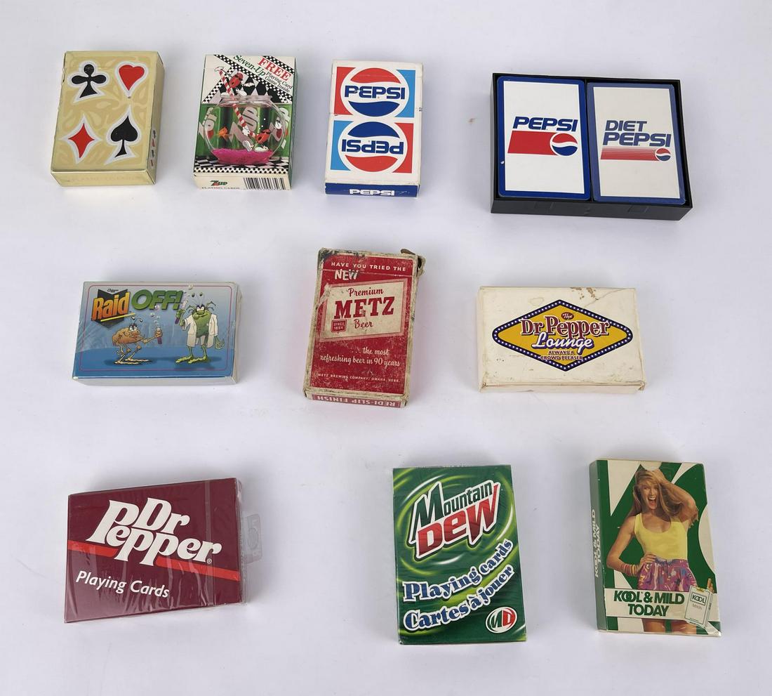 Pepsi 7up Metz Raid Mountain Dew Playing Cards (1 of 7)