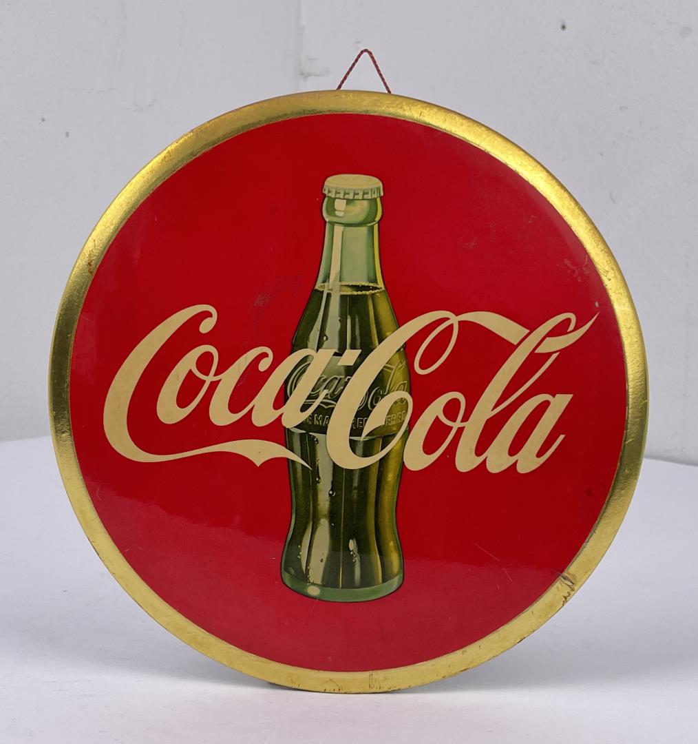 Coca Cola Celluloid Sign 9" Bottle: 9" size. Nice sign.