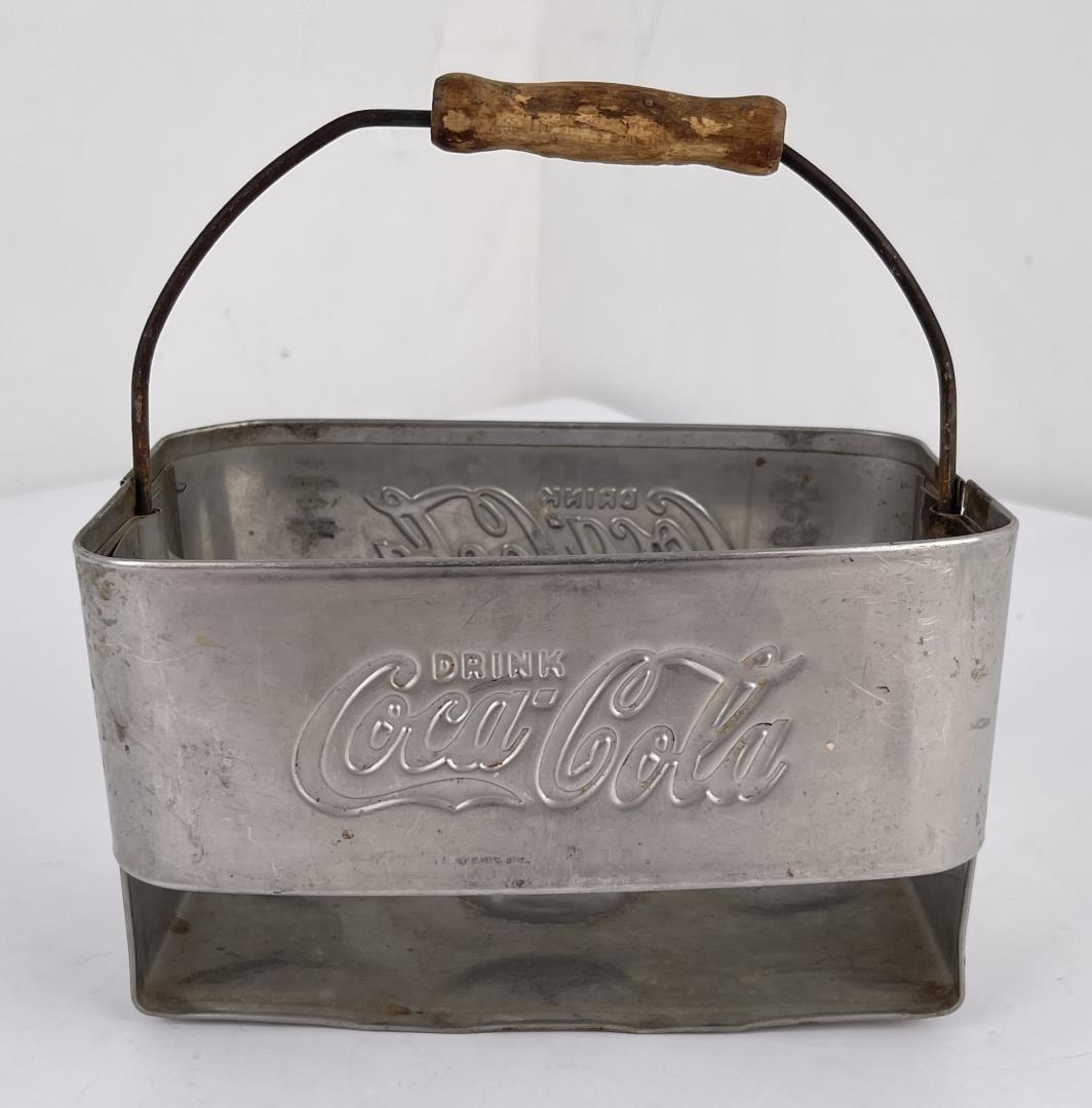 Coca Cola Metal Six Bottle Carrier: Scarce carrier.