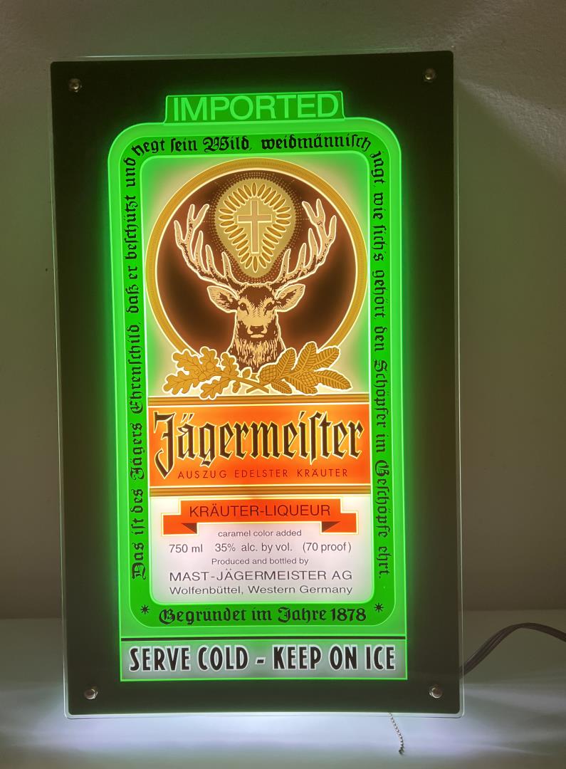 Jagermeister light up sign deals