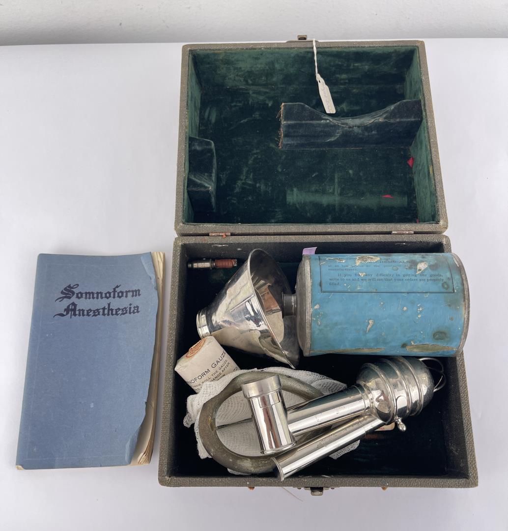 Antique Somnoform Anesthesia Ether Medical Set (1 of 14)