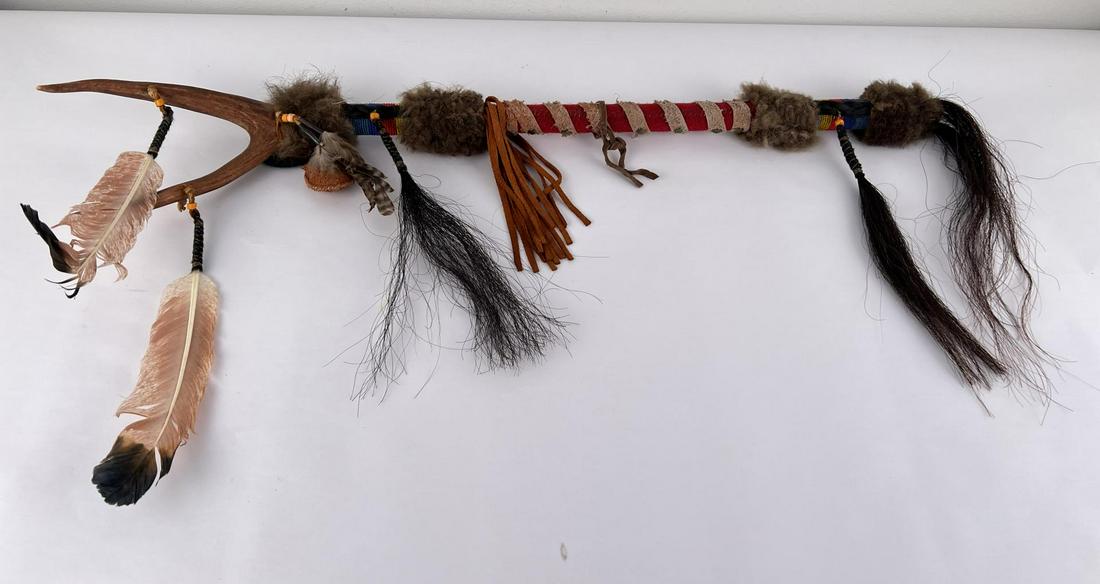 Plains Native American Indian Medicine Man Stick (1 of 7)