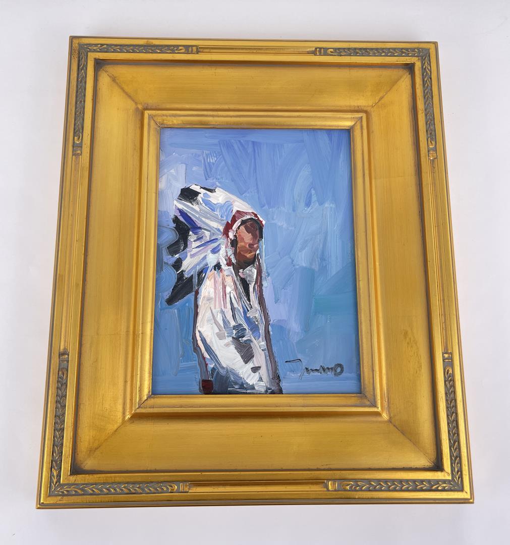 Jose Trujillo Native American Indian Oil Painting (1 of 9)
