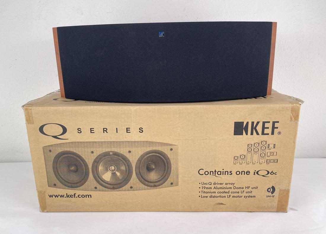 Kef Audio iQ6c Speaker Q Series: Nice example in original box. Tested and working.