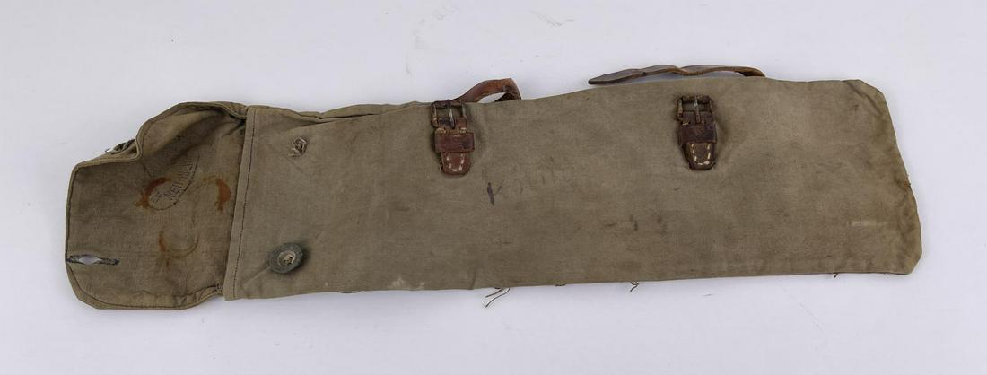 WW1 German Tent Pole Stake Bag: Nice Example.