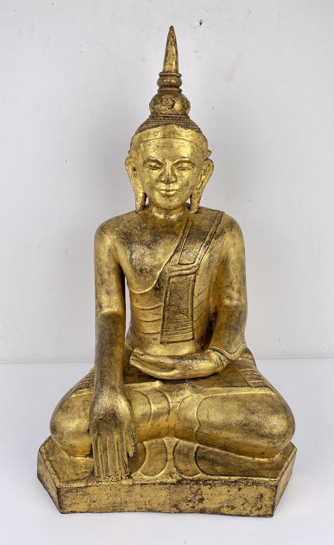 Antique Thailand Seated Buddha Figure (1 of 8)