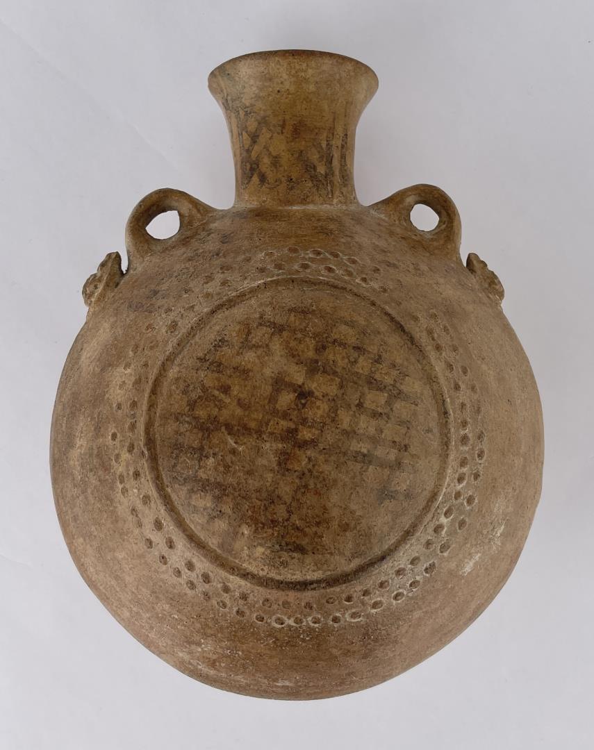 Ancient Terracotta Pottery Pilgrims Flask (1 of 5)